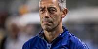  Foto: Raul Baretta/Santos FC - Legenda: Português acredita que Santos esteve próximo do ideal na Neo Química Arena / Jogada10