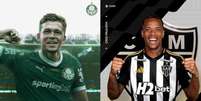 Fotos: Divulgação/Palmeiras e Divulgação/Atlético-MG - Legenda: Clubes oficializaram as trocas nesta sexta-feira  Foto: Jogada10