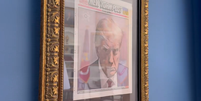 Foto da ficha criminal de Donald Trump foi pendurada no Salão Oval da Casa Branca  Foto: Reprodução/X