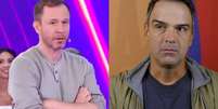 Tiago Leifert e Tadeu Schmidt  Foto: Reprodu&ccedil;&atilde;o/SBT/Globo / Contigo