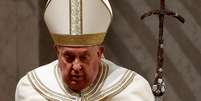 Papa Francisco durante evento na Basílica de São Pedro em 1 de fevereiro de 2025  Foto: Ciro De Luca / Reuters