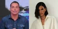 Léo Dias diz que Bruna Marquezine entrou em contato após pedido de desculpas e mostra mensagem da atriz  Foto: Reprodução/SBT/Instagram/@brunamarquezine