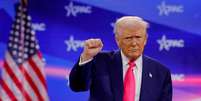 Presidente Donald Trump participa de encontro anual da Conferência de Ação Política Conservadora, nos EUA.   Foto: Brian Snyder/Reuters