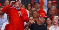 PKRIO 22/02/2025 - LULA / PT 45 ANOS - O Presidente Lula participa de evento comemorativo dos 45 do PT , na região portuária do Rio de Janeiro . Estão presentes os Ministros Fernando Haddad, Anielle Franco, Nisia Trindade entre outros, além da presidente do Partido Gleisi Hoffman e Zé Dirceu. FOTO Pedro Kirilos/Estadão  Foto: Pedro Kirilos/Estadão / Estadão