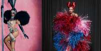 De 'zumbi punk' a 'pompom ambulante', Sabrina Sato brilha em noite de ensaio e Baile da Vogue com looks icônicos.  Foto: Divulgação, Hick Duarte / Gabriela Schmidt / Purepeople