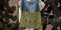 Papa Francisco com bandeira da Ucrânia em foto de arquivo  Foto: ANSA / Ansa - Brasil
