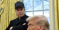 Elon Musk e Donald Trump na Casa Branca 11/2/2025   Foto: REUTERS/Kevin Lamarque