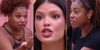 Camilla, Vit&oacute;ria e Thamiris no 'BBB 25'  Foto: Reprodu&ccedil;&atilde;o/TV Globo / M&aacute;rcia Piovesan