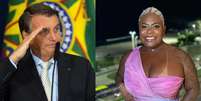 Bolsonaro e Jojo Todynho  Foto: Foto/Reprodução / Mais Novela