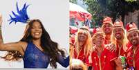 Confira programação dos blocos de rua durante o carnaval do Rio  Foto: Reprodução - Instagram/@ludmilla; Alexandre Macieira; Fernando Maia; Alex Ferro; Gustavo Stephan/Riotur