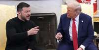 Trump e Zelensky bateram boca durante encontro na Casa Branca  Foto: Getty Images / BBC News Brasil