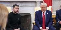 Zelensky e Trump discutiram nesta sexta-feira, 28  Foto: Reprodução/Getty Images