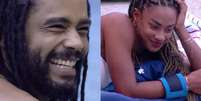 Diogo Almeida e Aline no 'BBB 25'  Foto: Reprodu&ccedil;&atilde;o/Globo / Mais Novela
