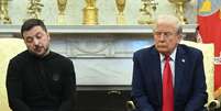 Zelensky e Trump no Salão Oval da Casa Branca  Foto: Getty Images / BBC News Brasil