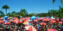 São Paulo marca temperaturas altas no carnaval.  Foto: PAULO CARNEIRO/ATO PRESS/ESTADÃO CONTEÚDO