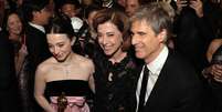 Mikey Madison, Fernanda Torres e Walter Salles  Foto: Al Seib/The Academy / Getty Images