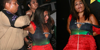 É vampira, mas não é Sabrina Sato… Embriagada, mulher é presa na Sapucaí após MORDER pessoas em camarote de luxo.  Foto: AGNews / Purepeople