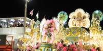 Beija-Flor de Nilópolis do Grupo Especial do carnaval do Rio de Janeiro desfilou nesta Segunda Feira, dia (03) , com o grupo das escolas de samba que disputam o titulo de campeã carnaval de 2025.  Foto: Estadão Conteúdo