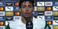  Foto: Reprodução - Legenda: Luighi chora ao desabafar sobre atos racistas sofridos pelos jogadores do Palmeiras / Jogada10