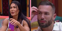 Gracyanne, Thamiris, Aline e Diego foram protagonistas de 'drama' na madrugada de sexta  Foto: Reprodução/Globo