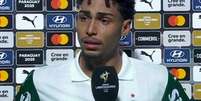  Foto: Reprodução - Legenda: Atacante Luighi, do Palmeiras, deu entrevista histórica após sofrer crime de racismo no Paraguai / Jogada10
