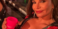 Foto que Danielle tirou quando chegou no Camarote Arpoador, na Sapucaí  Foto: Reprodução/Instagram/@dra.danielle.buenaga