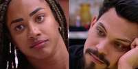 Aline e Vinicius no 'BBB 25'  Foto: Reprodução/Globoplay / Mais Novela