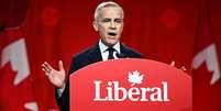 Mark Carney &eacute; eleito l&iacute;der do Partido Liberal e novo premi&ecirc; do Canad&aacute;  Foto: Artur Widak/NurPhoto via Getty Images