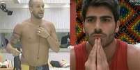 Diogo Pretto e Rodrigão participaram da dinâmica do sabotador no BBB 11  Foto: Reprodução/TV Globo / Caras Brasil