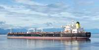 Acidente aconteceu após um problema no leme no navio Olavo Bilac, que transportava óleo combustível  Foto: Reprodução/Marine Traffic