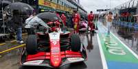 Chuva no pitlane da F2  Foto: Reprodução/Prema Racing