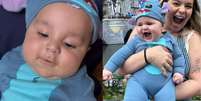 Viih Tube mostra registro de Ravi, de 4 meses, usando fantasia de Stitch; roupa foi usada pela primogênita, Lua, aos 7 meses  Foto: Reprodução/Instagram / Contigo