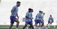 Jogadores da seleção treinam para jogos das Eliminatórias  Foto: Rafael Ribeiro/CBF