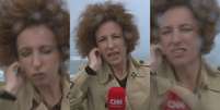 A repórter Rita Aleluia viveu minutos de tensão em entrada ao vivo na CNN de Portugal  Foto: Reprodução