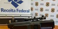Fuzil anti-drones foi importado por facção como "brinquedo eletrônico"  Foto: Reprodução/Fantástico/TV Globo