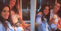 Bruna Marquezine e Fernanda Paes Leme em v&iacute;deo gravado por Ivete Sangalo  Foto: Reprodu&ccedil;&atilde;o/Instagram