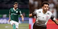 Richard Rios, do Palmeiras, e Ángel Romero, do Corinthians  Foto: Getty Images