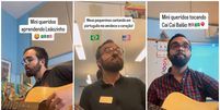 Liel Vini é educador musical e mora há 10 anos em Atlanta; ele viralizou ao mostrar os 'miniqueridos' cantando Caetano Veloso, Iza, Cássia Eller e mais  Foto: Reprodução/Instagram/@liel.vini
