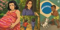 Alguns memes brasileiros em versão dos Studios Ghibli  Foto: Reprodução/X/@fabriciocarraro
