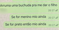 Pol&iacute;cia revelou mensagens em que beb&ecirc; de 27 dias &eacute; negociada em Goi&acirc;nia  Foto: Divulga&ccedil;&atilde;o/PCGO