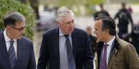 Técnico do Real Madrid, Carlo Ancelotti, chega a tribunal para julgamento de evasão fiscal   Foto: Ana Beltran / Reuters