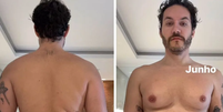 Eliezer impressiona com antes e depois ap&oacute;s quatro meses de rotina intensa na academia  Foto: Reprodu&ccedil;&atilde;o/ Instagram / Contigo