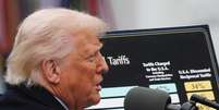 Trump anunciou tarifaço: todas as exportações brasileiras destinadas aos Estados Unidos serão taxadas em 10%  Foto: Reuters / BBC News Brasil