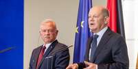 "Fundalmentalmente erradas": Scholz (dir.) criticou medidas de Trump ap&oacute;s reuni&atilde;o em Berlim com o rei Abdullah 2&deg; da Jord&acirc;nia (esq.)  Foto: DW / Deutsche Welle