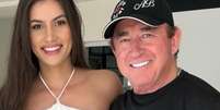 Amado Batista e a esposa, Calita Franciele  Foto: Reprodução/Instagram / Márcia Piovesan
