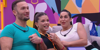 Diego Hypolito, Vitória Strada e Daniele Hypolito  Foto: Reprodução | Globoplay