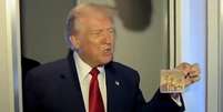 Trump anunciou primeiro 'Cartão Dourado'  Foto: Reprodução/X/@WhiteHouse