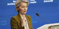 A presidente da Comissão Europeia, Ursula von der Leyen.  Foto: © Geert Vanden Wijngaert / AP / Deutsche Welle