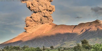  Vulcão Kanlaon entra em erupção nas Filipinas e lança coluna de fumaça a 4 km  Foto: Reprodução/Twitter/@phivolcs_dost
