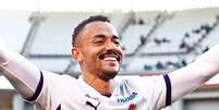 Rafael Elias comemora gol pelo Kyoto Sanga  Foto: Instagram/Kyoto Sanga